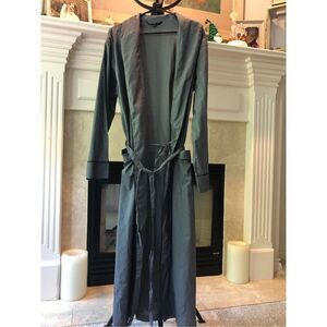 Alexander Del Rossa Men’s Gray Wrap Lightweight Sleep wear Robe Size MD
